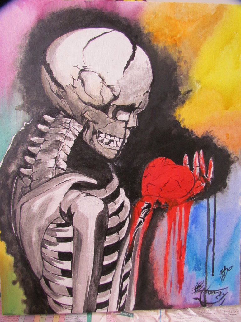 774x1032 My Bleeding Heart By Run Streetart - Bleeding Heart Painting