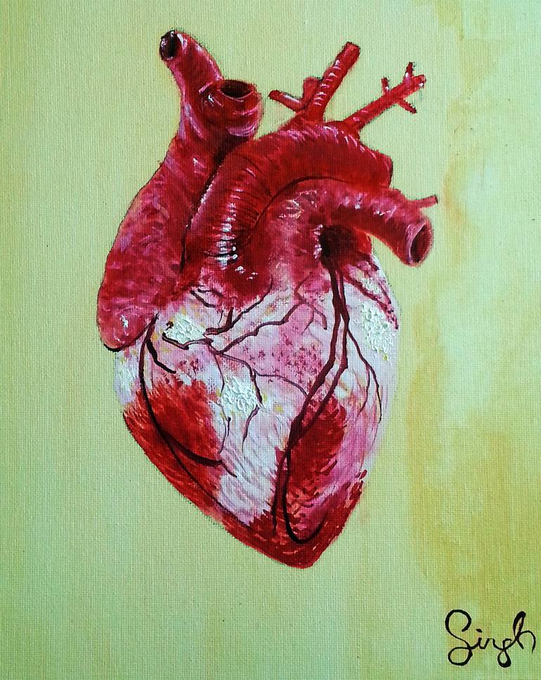 770x967 Saatchi Art Bleeding Heart Painting By Gagandeep Singh - Bleeding Heart Painting