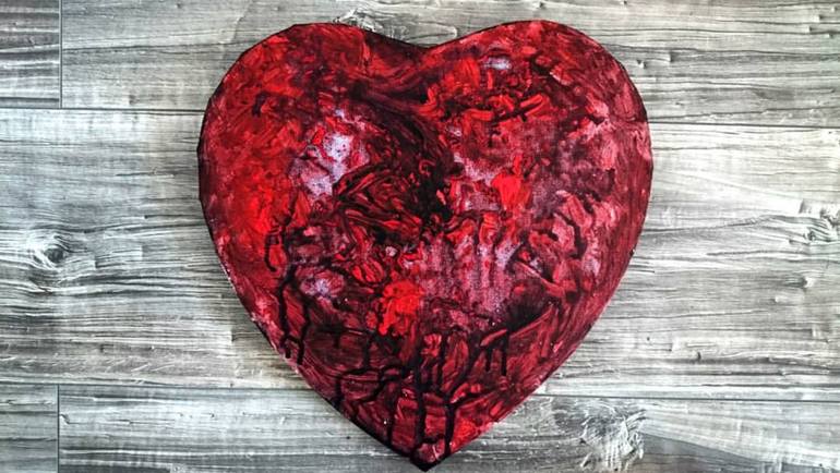 770x434 Saatchi Art My Bleeding Heart Painting By Ceren Ceylaner - Bleeding Heart Painting