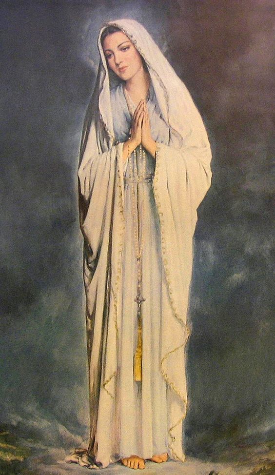 564x974 Novena Prayer To The Blessed Mother - Blessed Mother Painting