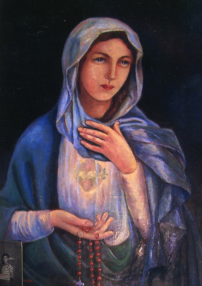 655x927 Oil Painting Of Blessed Mother - Blessed Mother Painting