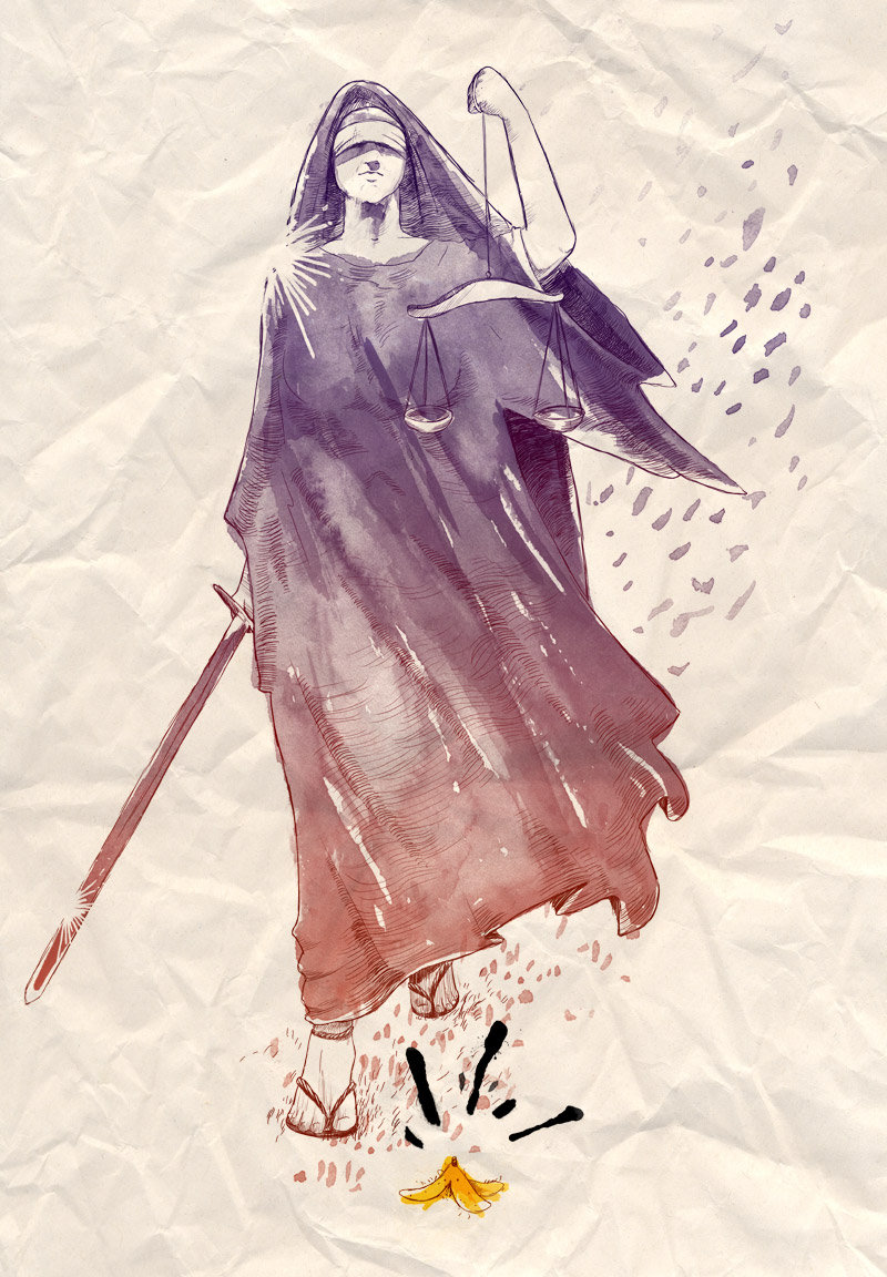 800x1152 Blind Justice By Mathiole - Blind Justice Painting