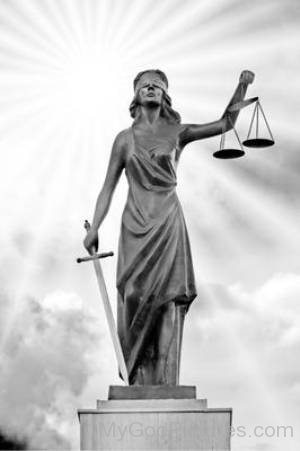 300x451 Image Of Lady Justice - Blind Lady Justice Painting
