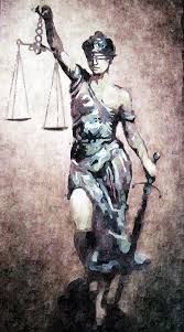 167x301 Lady Justice Painting - Blind Lady Justice Painting