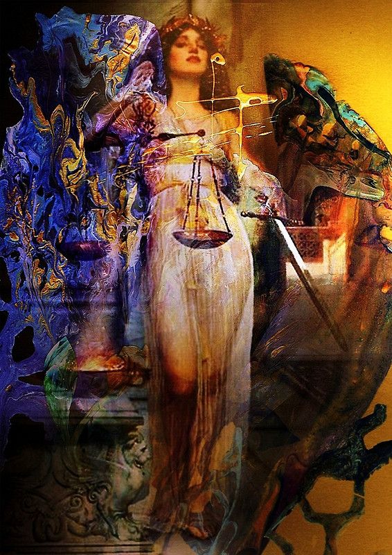 566x800 Blind Justice Painting The Gallery - Blind Lady Justice Painting