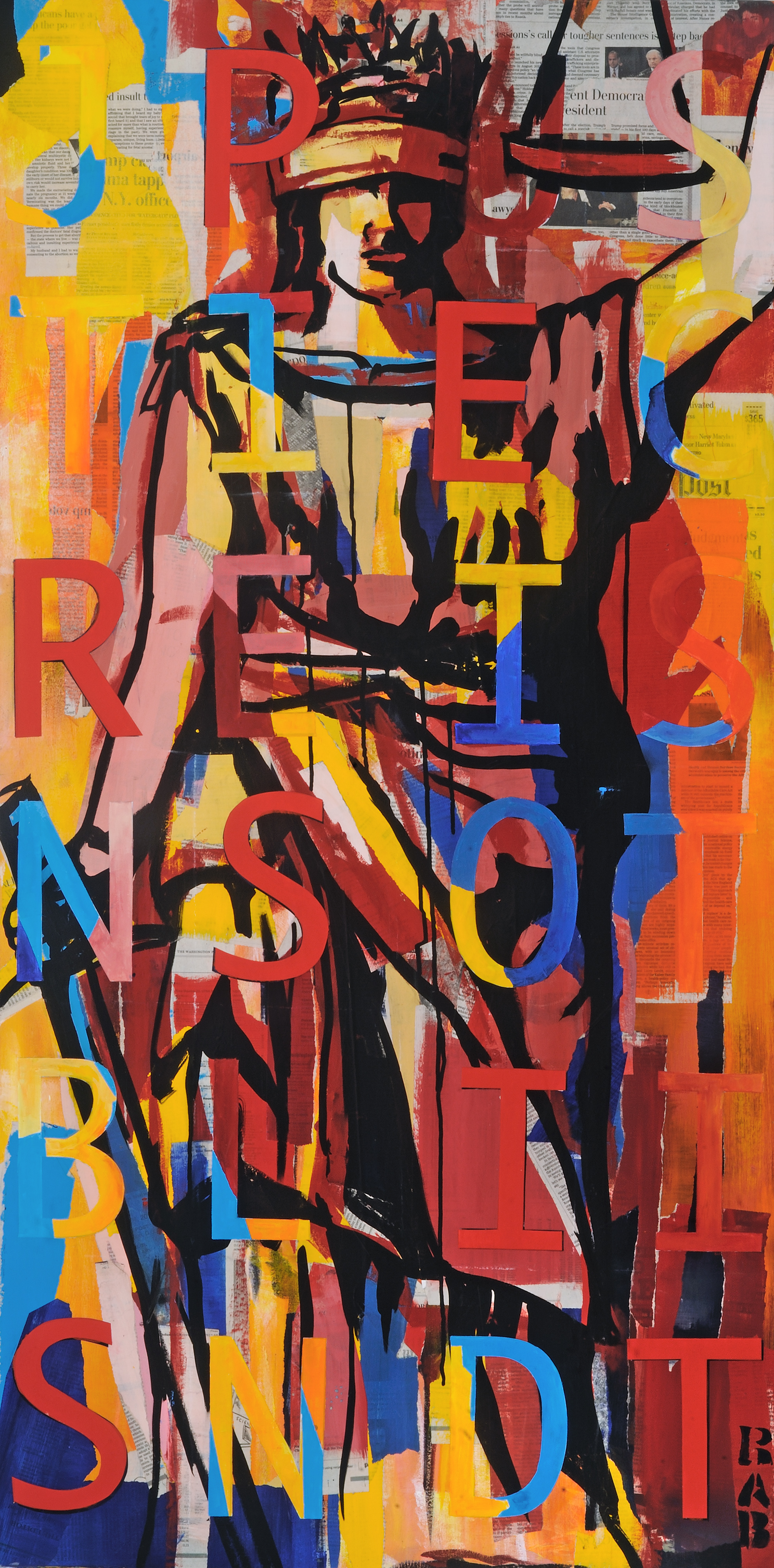 1987x4024 Gallery Rachael Bohlander - Blind Lady Justice Painting