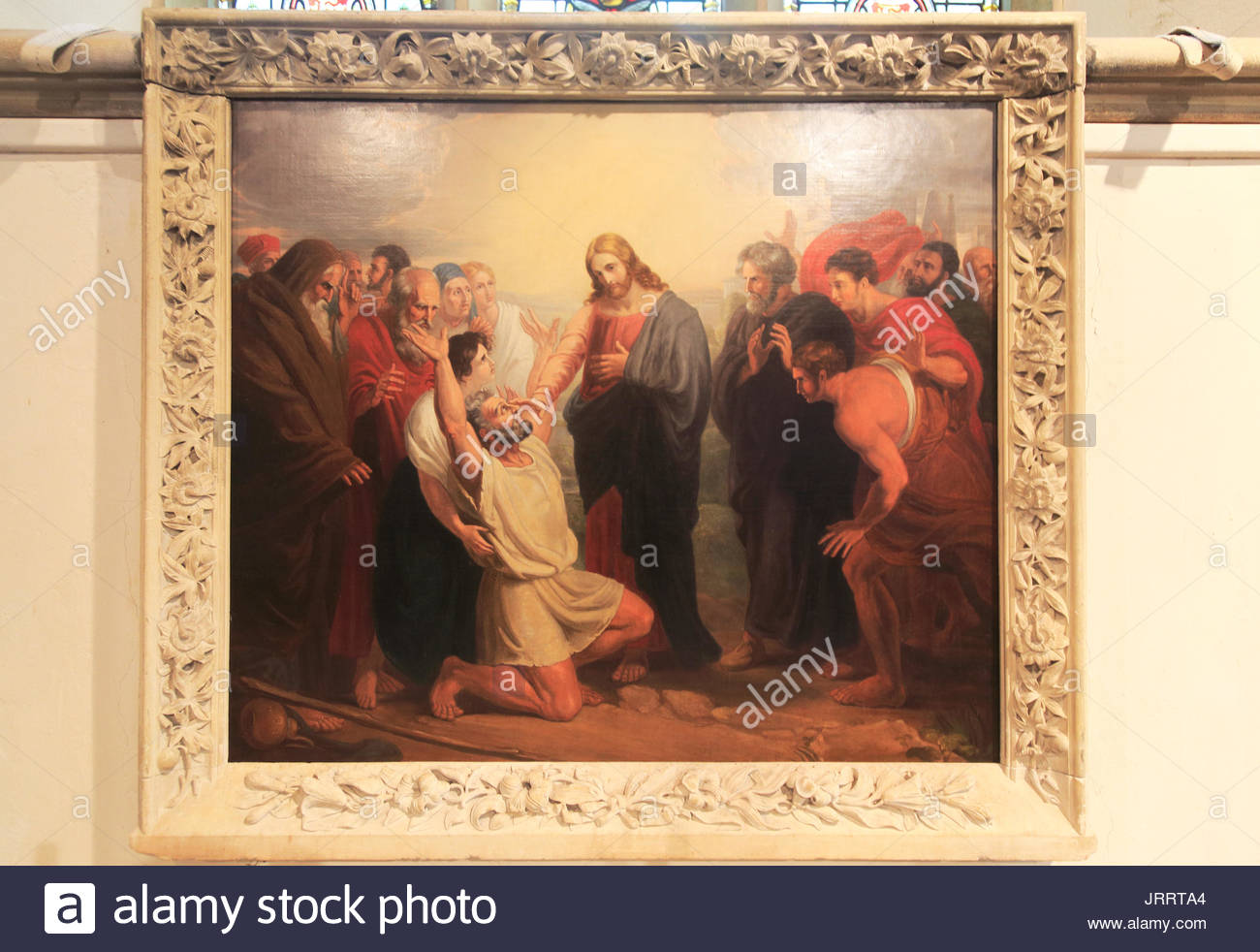 1300x982 Christ Healing The Blind Man' Painting By Benjamin West 1738 1820 - Blind Man Painting