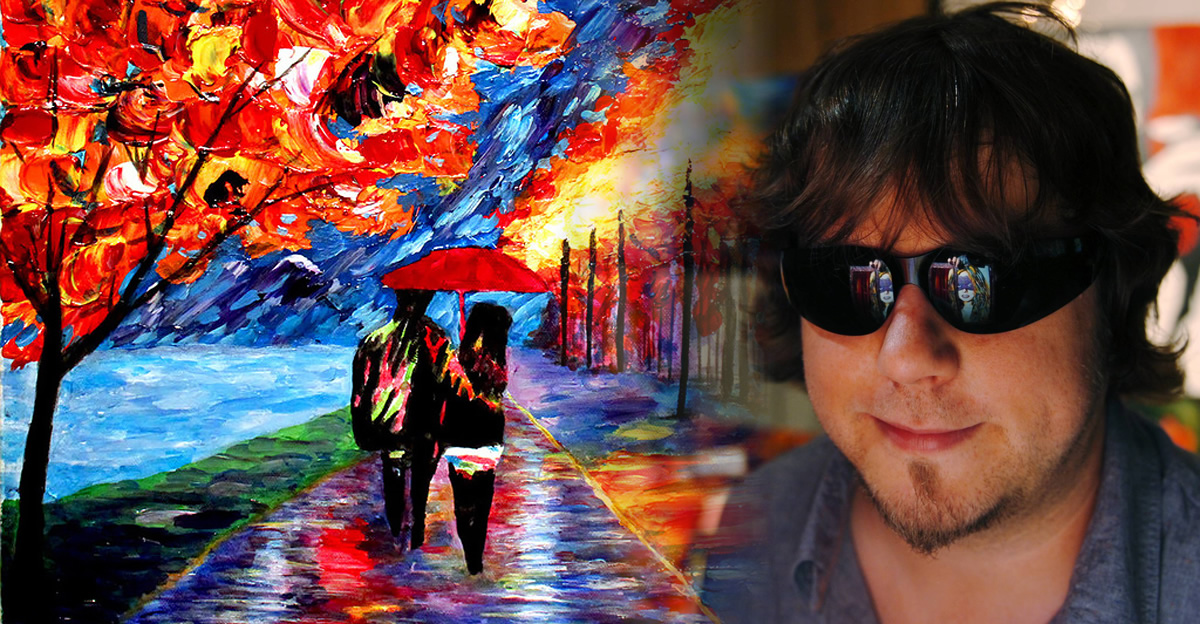 1200x624 A Blind Man Created These Amazing Paintings. How He Did It Blew Me - Blind Man Painting