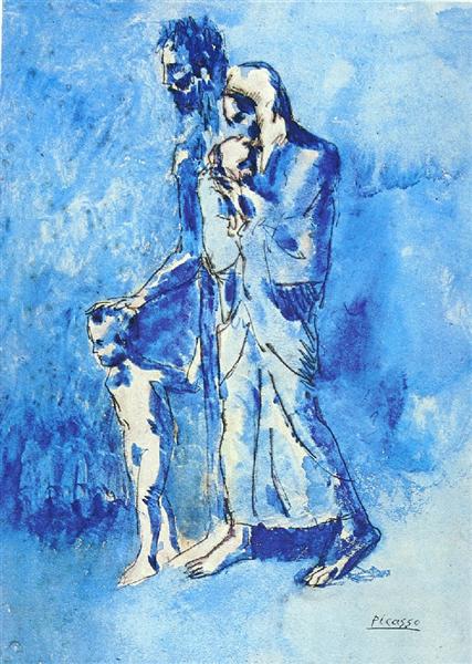 427x600 The Family Of Blind Man, 1903 - Blind Man Painting