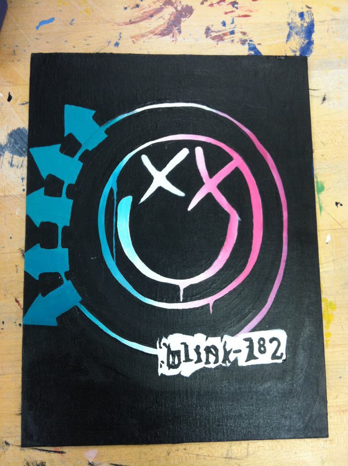 717x960 Blink 182 Logo By Kristianajo - Blink 182 Painting