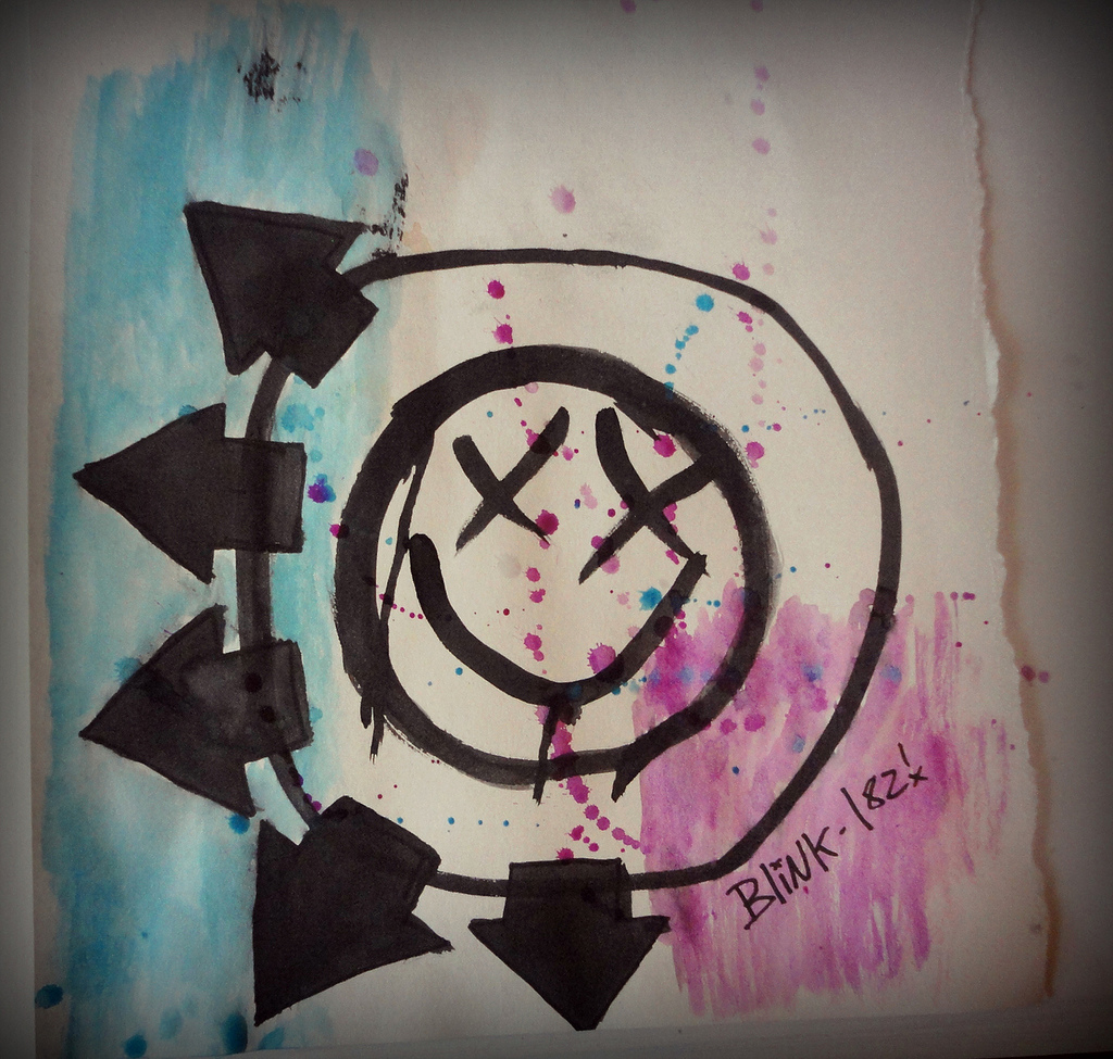1024x975 The World's Best Photos Of Painting And Splat - Blink 182 Painting