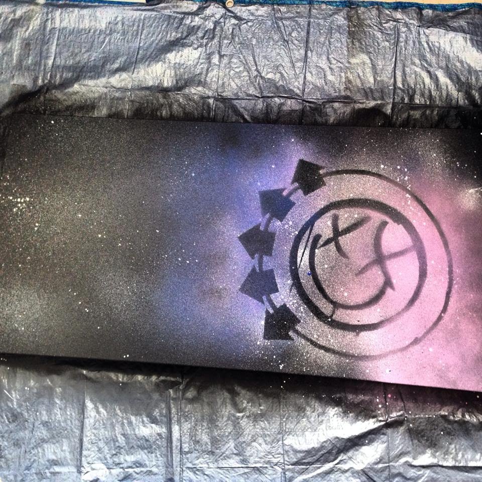 960x960 Blink 182 Logo Spray Paint - Blink 182 Painting