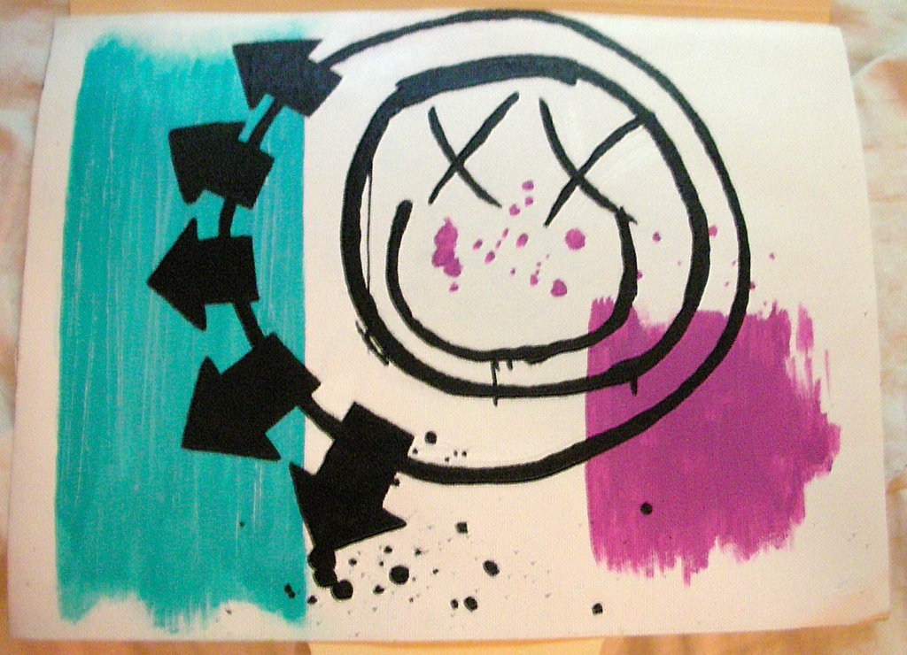 1024x740 Blink 182 Painting By Blink 719 - Blink 182 Painting