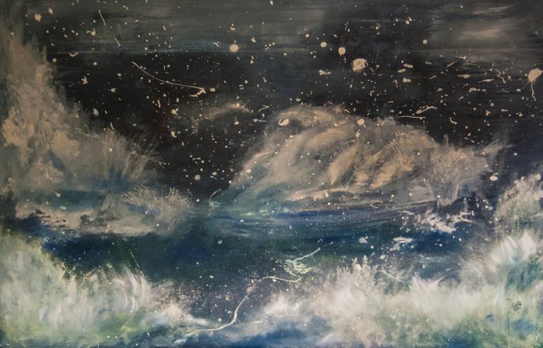 770x494 Saatchi Art Blizzard Painting By Pittjes Hitschfeld - Blizzard Painting