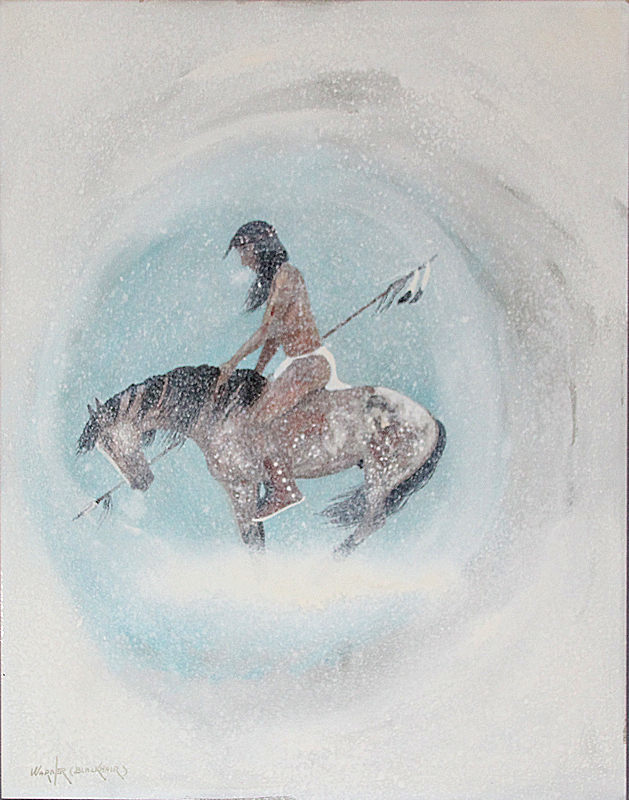 629x800 Savvy Collector Blizzard By Boyd Warner Jr.archie Blackowl - Blizzard Painting