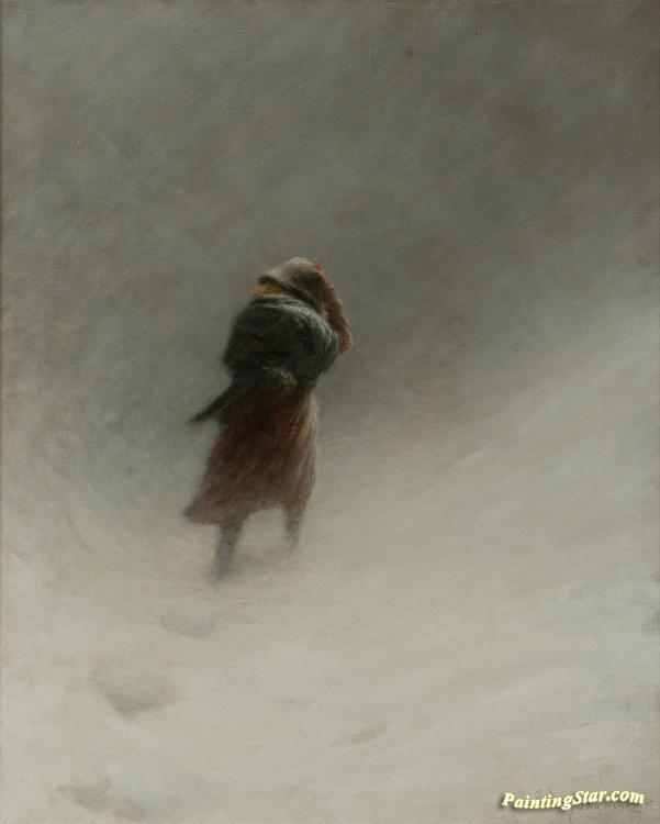 601x750 The Blizzard Artwork By Joseph Farquharson Oil Painting Amp Art - Blizzard Painting
