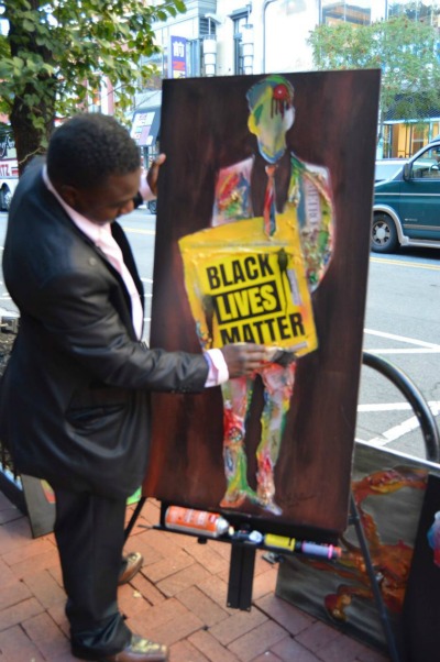 400x602 Justice Or Else! Solidarity On The Anniversary Of The Million Man - Blm Painting