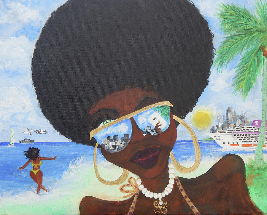 900x726 Bella En Miami - Blm Painting