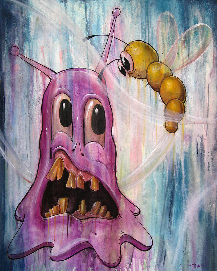 720x900 The Blob And The Worm Painting By Matt Truiano - Blob Painting