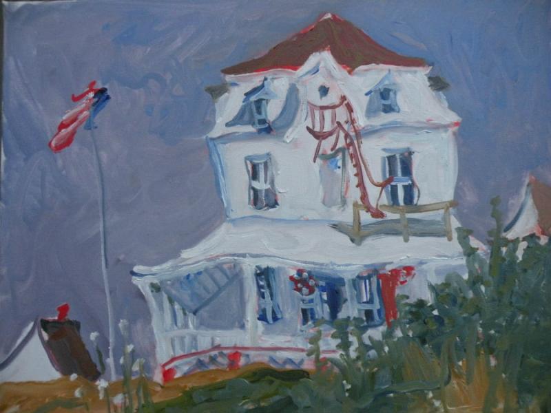 800x600 Painter Tom Mcaleer Exhibits - Block Island Painting