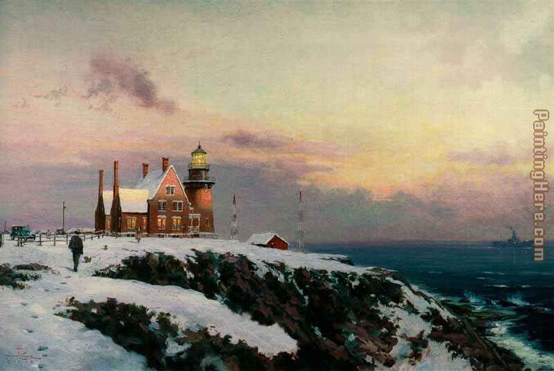 800x535 Thomas Kinkade Block Island Painting Anysize 50% Off - Block Island Painting