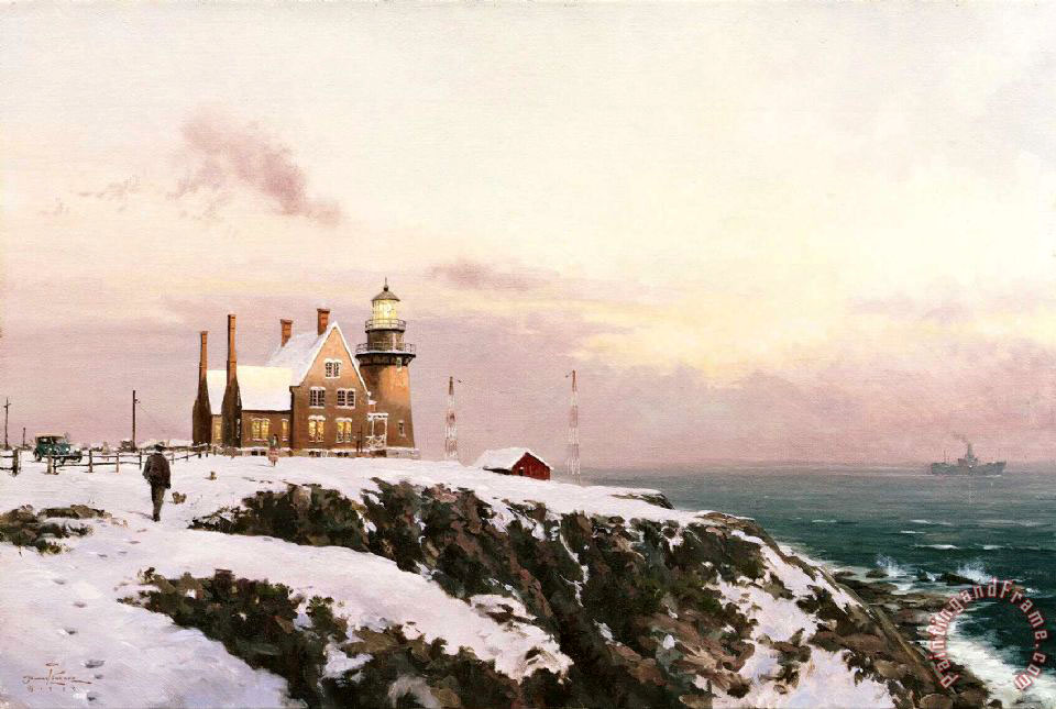 960x645 Thomas Kinkade Block Island Painting - Block Island Painting