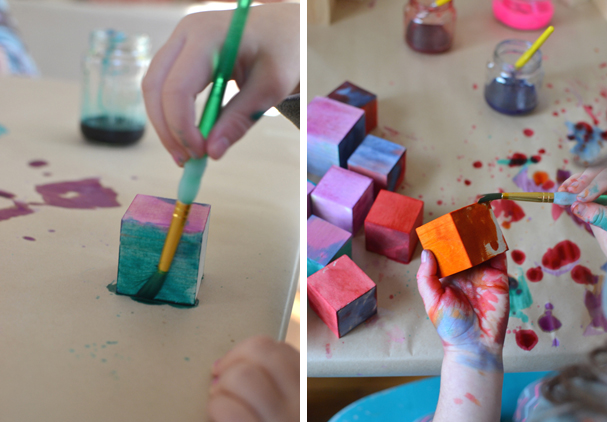 607x422 Painted Wooden Blocks - Block Painting