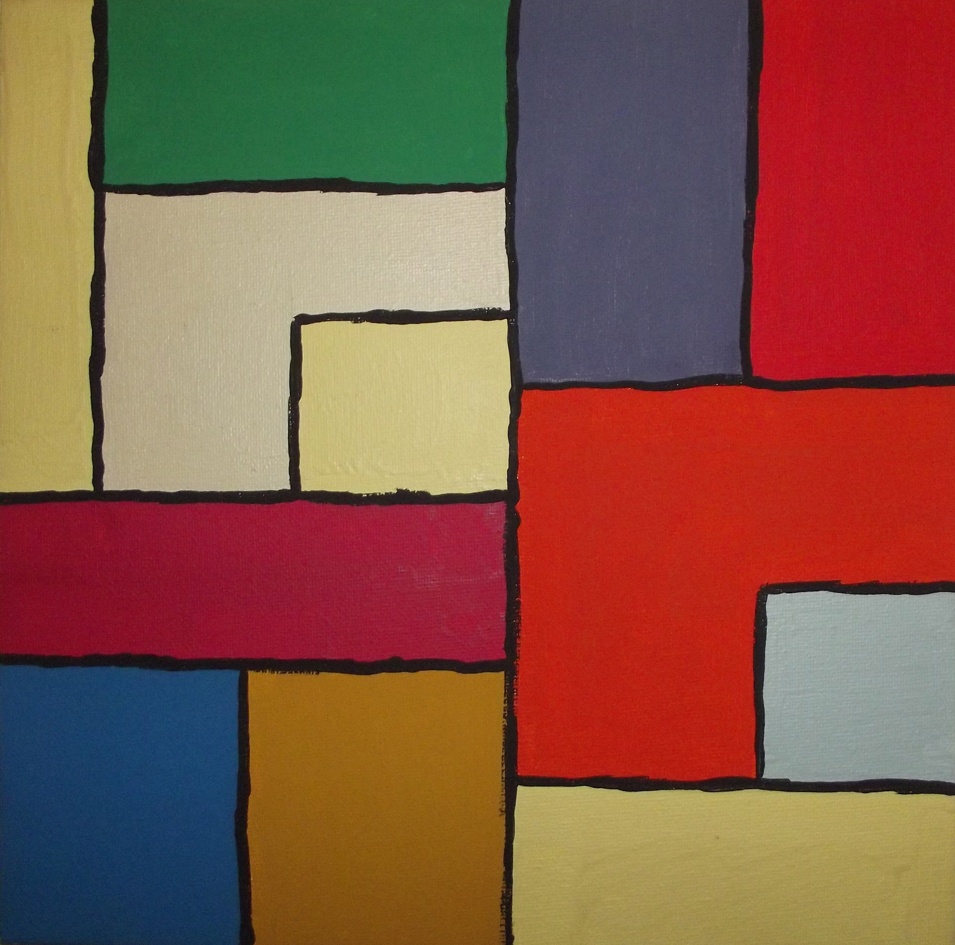 1920x1899 Color Block Art Painting Free Stock Photo - Block Painting