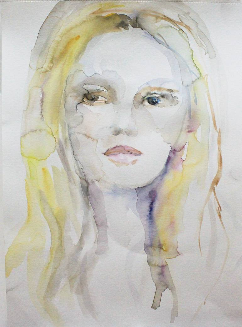 770x1042 Saatchi Art Blonde Girl Painting By Beatriz De Castilho - Blonde Girl Painting