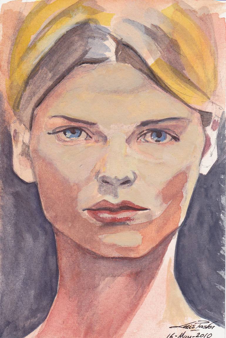 770x1153 Saatchi Art Blonde Woman Painting By Luis Pastor - Blonde Woman Painting