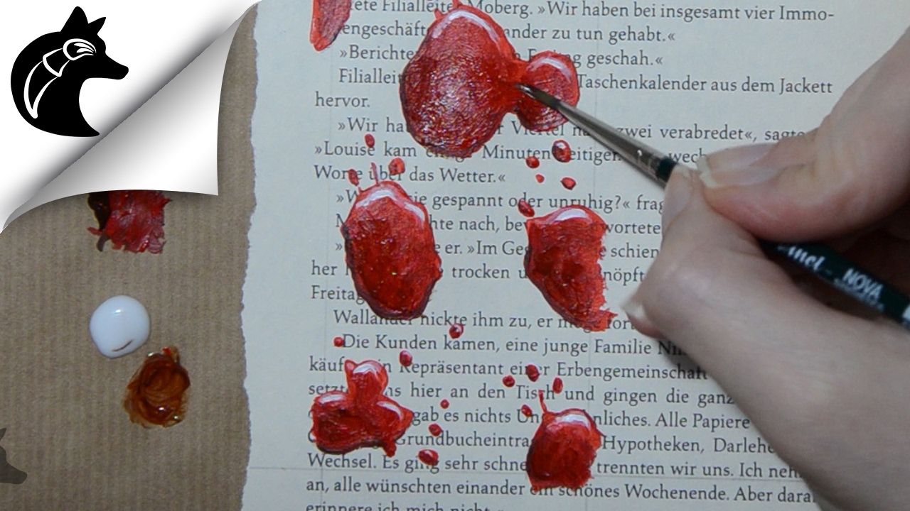 1280x720 Painting Blood With Acrylics - Blood Painting