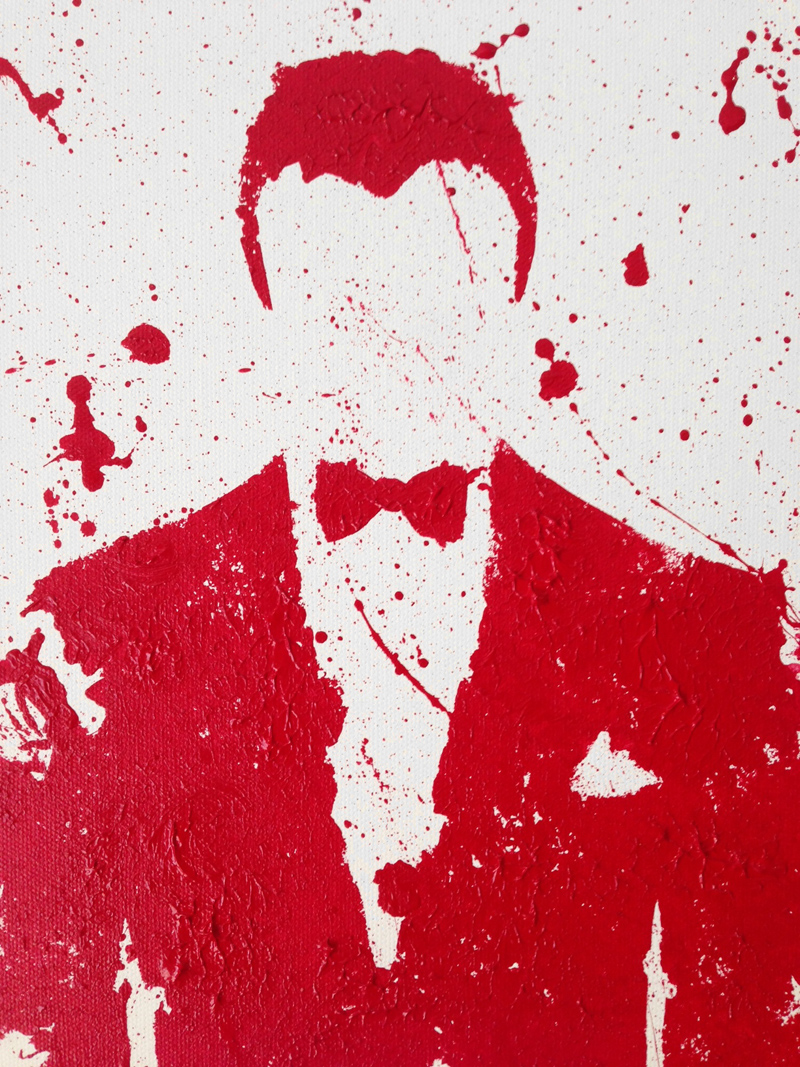 800x1067 Blood Ties Painting Bloodline Art - Blood Splatter Painting