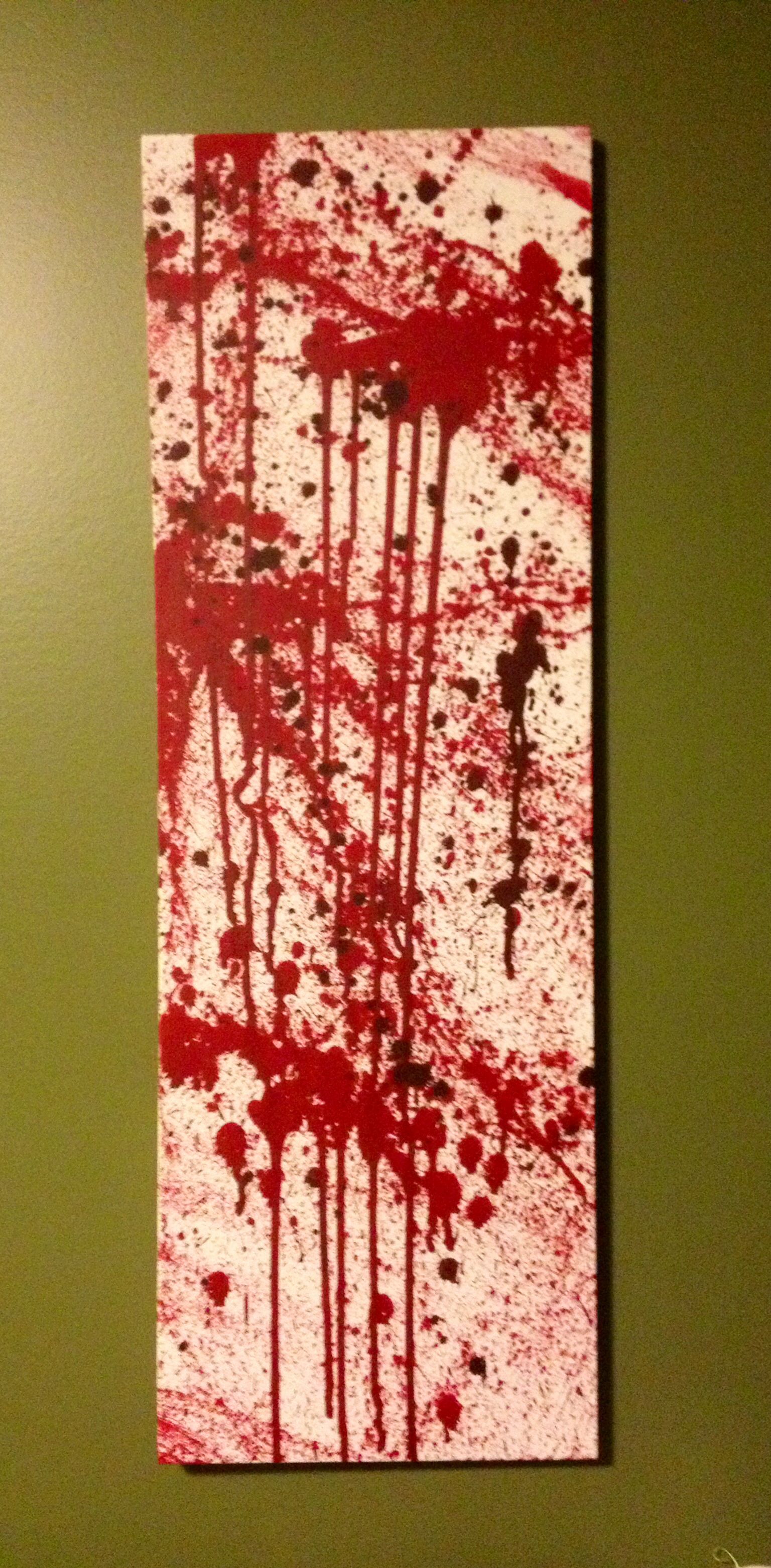1536x3122 My Blood Splatter Painting For The Home - Blood Splatter Painting