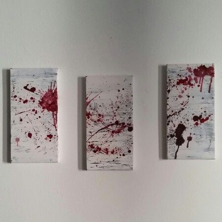 451x451 9 Best Bloody Paintings Images On Art Paintings - Blood Splatter Painting