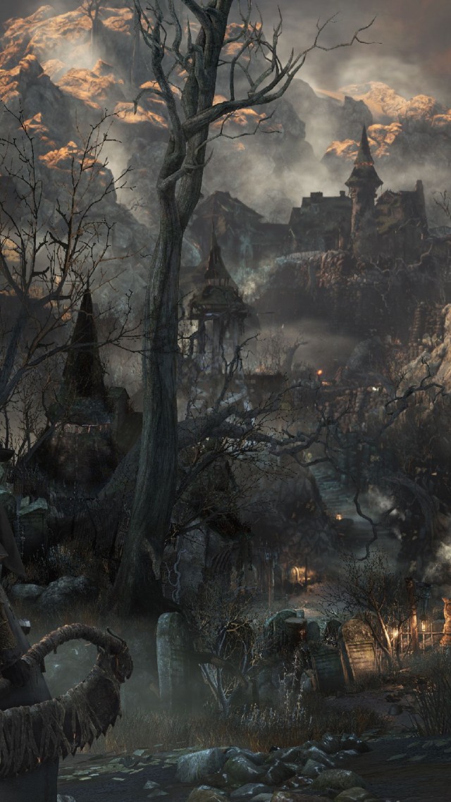 640x1138 Wallpaper Bloodborne, Gameplay, Review, Screenshot, Interface - Bloodborne Painting