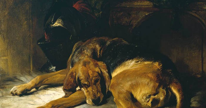 700x367 Gurney Journey Eternal Life For A Dead Bloodhound - Bloodhound Painting