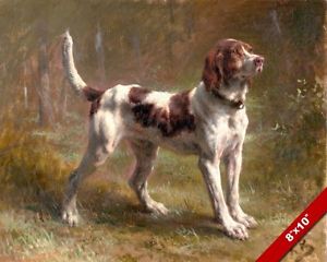 300x240 Rare Briquet Hound Dog Bloodhound Animal Painting Pet Dogs Art - Bloodhound Painting