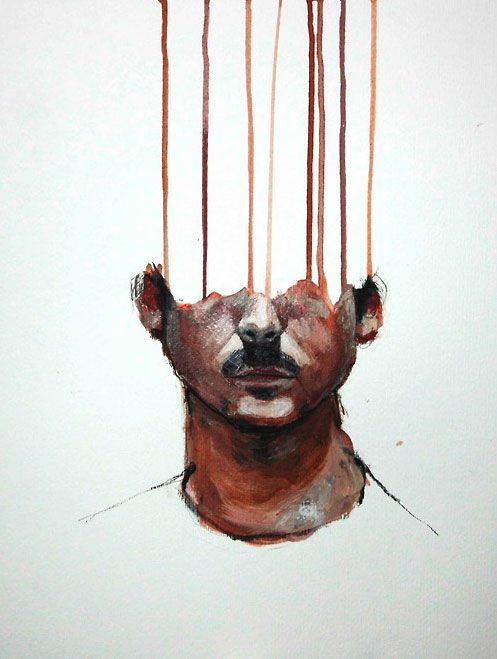 497x659 Bloody Painting By Lou Ros. Lou Ros Is A French Artist Who Started - Bloody Painting