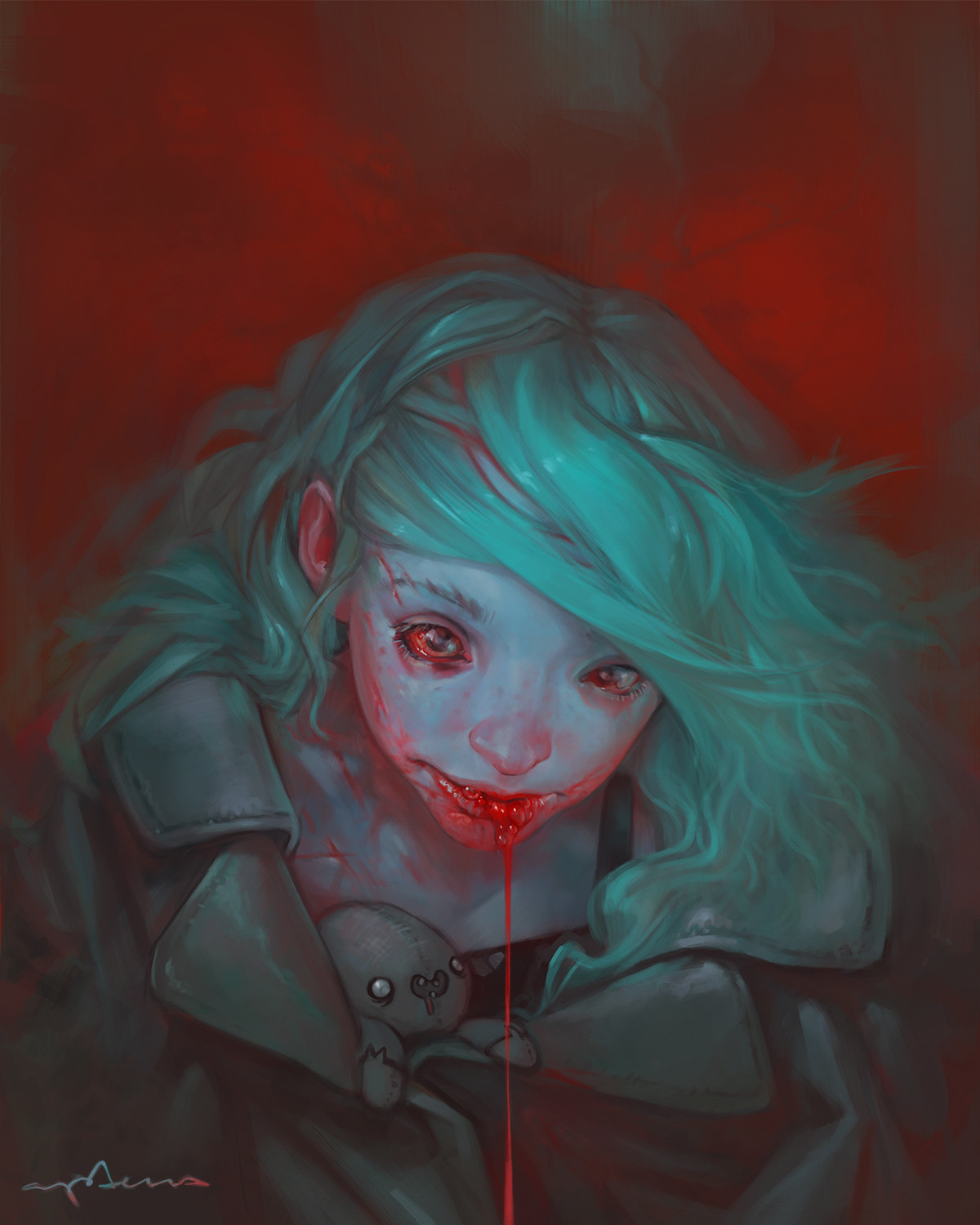 1200x1500 Artstation - Bloody Painting
