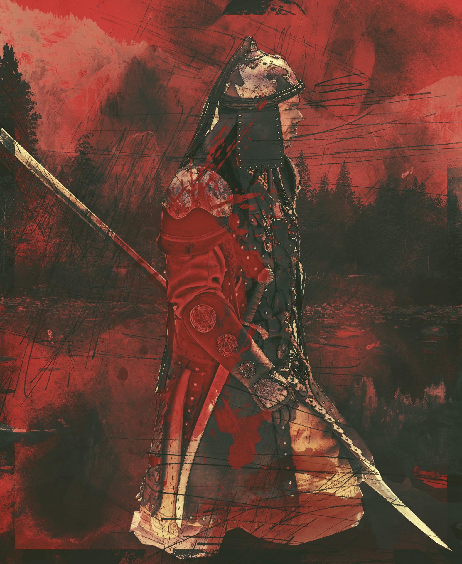 1574x1920 Free Images Vintage, Antique, Old, Military, Soldier, Ancient - Bloody Painting