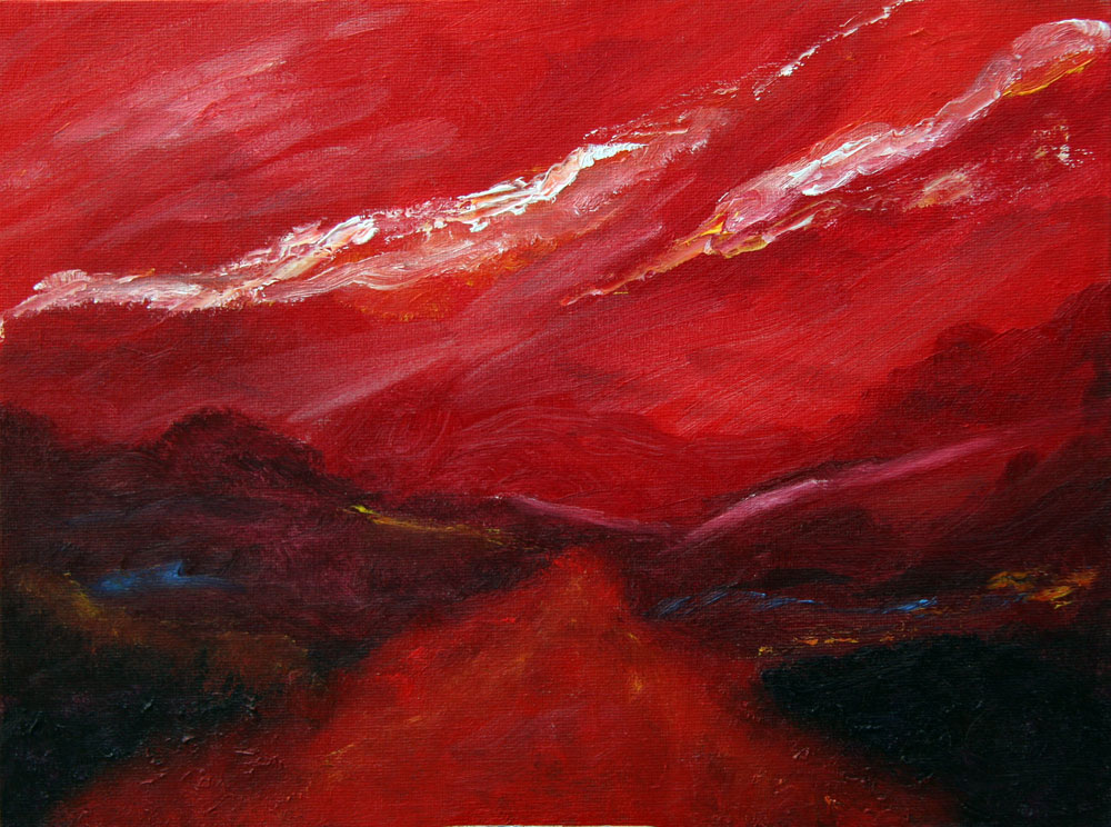 1000x744 Live To Paint A Go At Abstract Art - Bloody Painting