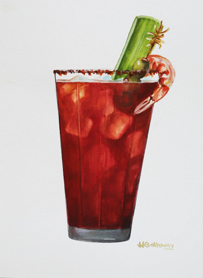 770x1053 Saatchi Art Bloody Mary Ii Painting By Jj Galloway - Bloody Painting