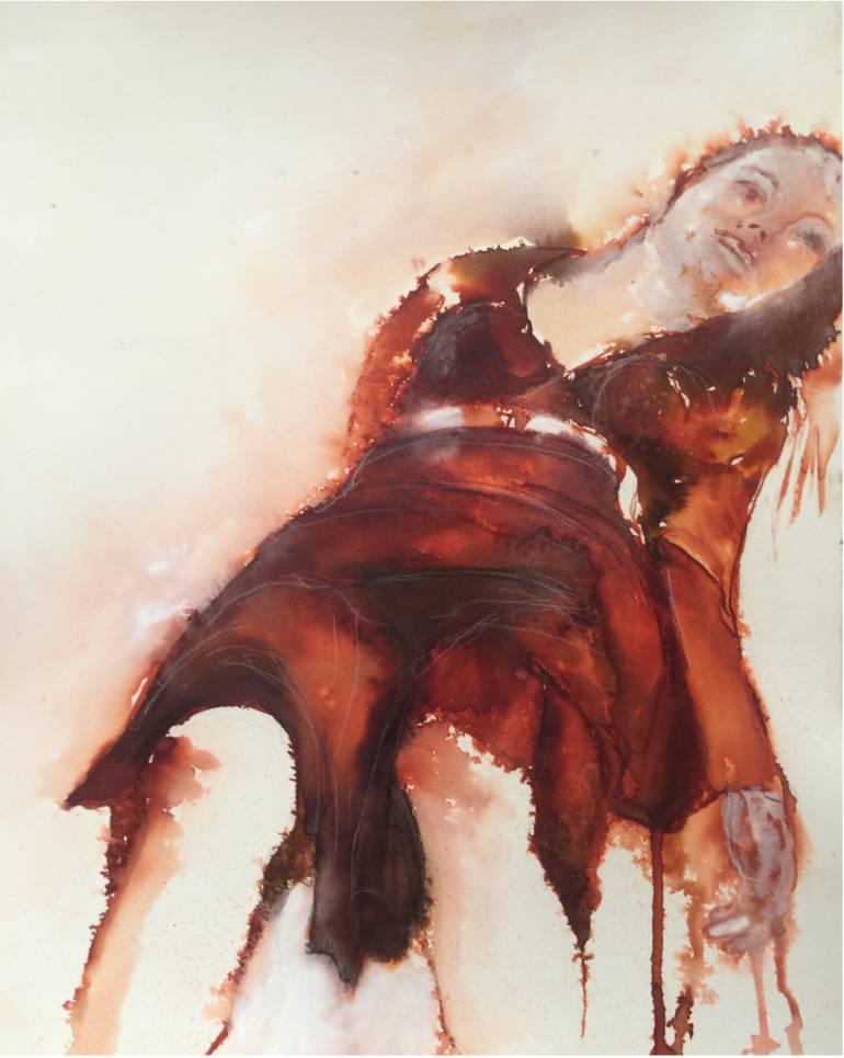 770x965 Saatchi Art Forensic Look Bloody Body Painting By Thelma Van Rensburg - Bloody Painting