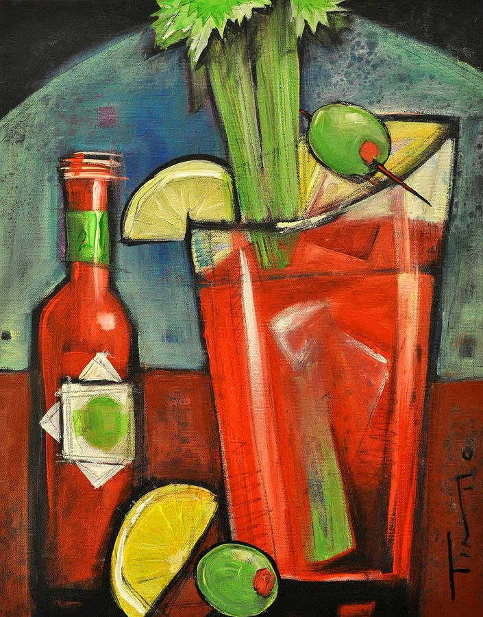 705x900 Bloody Mary Painting By Tim Nyberg - Bloody Painting