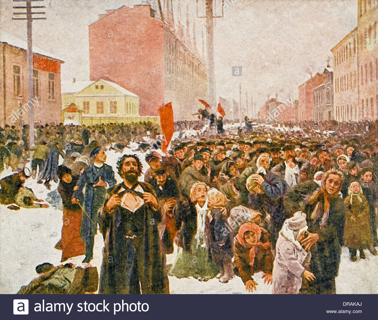 1300x1101 Bloody Sunday In St Petersburg Stock Photo 66002906 - Bloody Sunday Painting