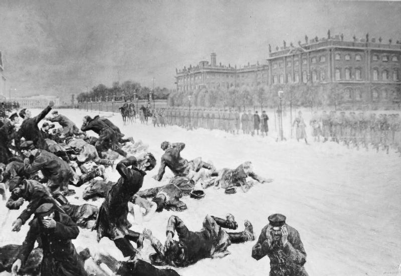 800x551 Filethe Russian Revolution, 1905 Q81561.jpg - Bloody Sunday Painting