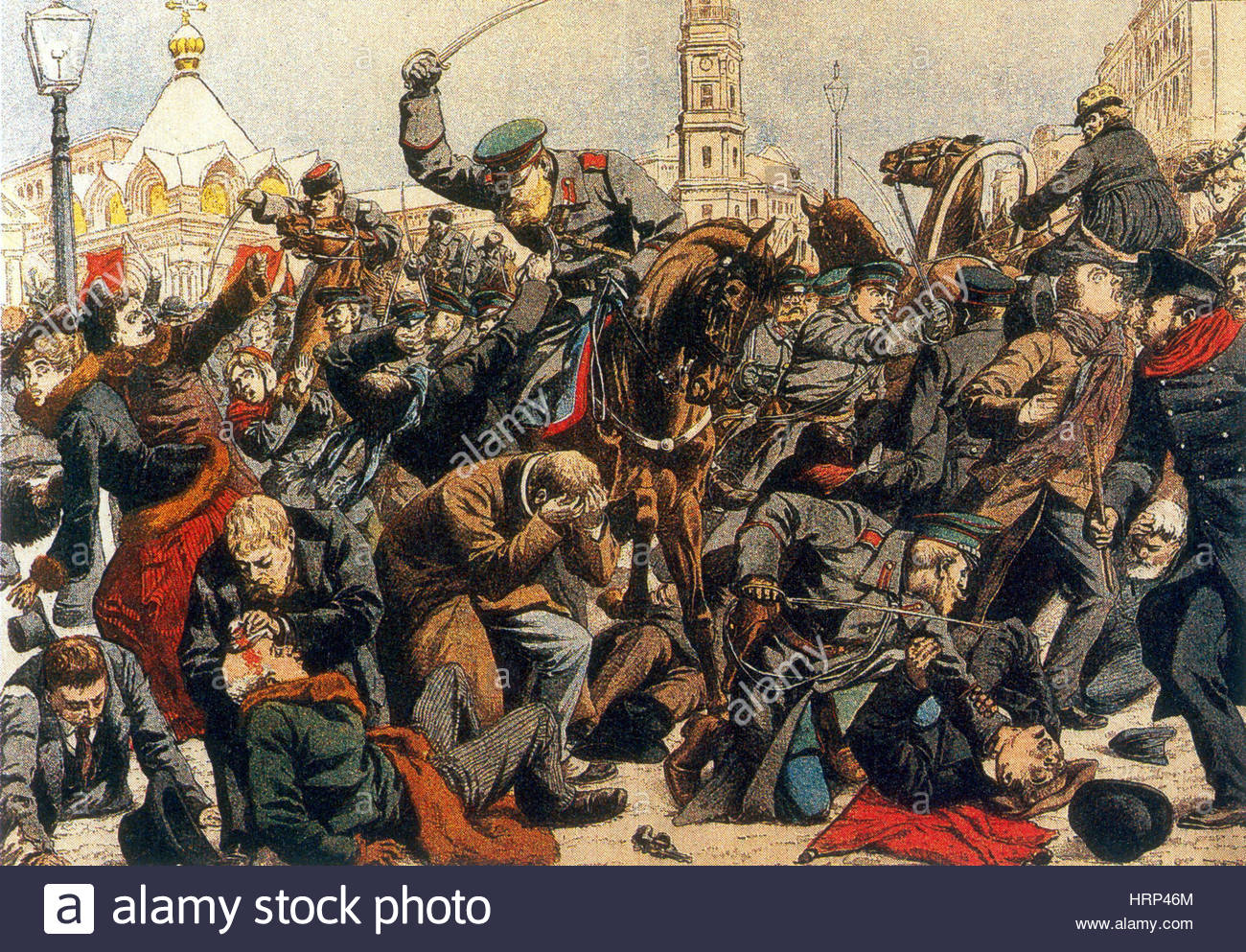 1300x993 Bloody Sunday, Russia, 1905 Stock Photo 135095932 - Bloody Sunday Painting