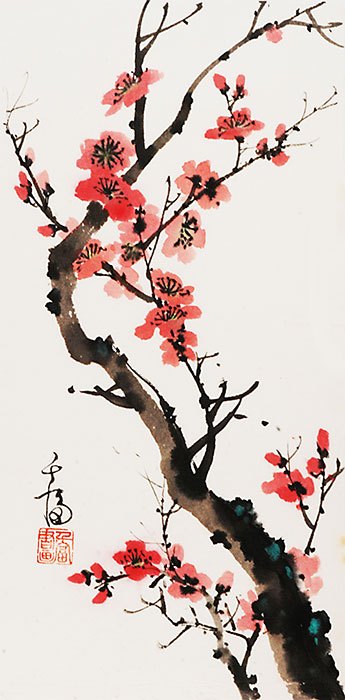 345x700 Grace Lin - Blossom Painting
