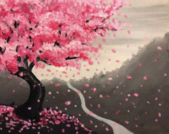 338x268 Paint Nite Longisland 1017 - Blossom Painting