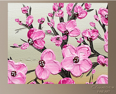 400x324 Poppy Flower Painting Cherry Blossom Flower And Tree Paintings - Blossom Painting